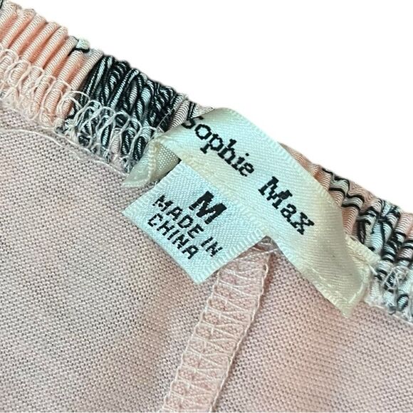 Sophie Max Pink And Gray A-line Floral Skirt, Size M - Picture 4 of 7